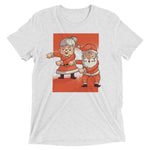 Flossing Mr. and Mrs. Santa Claus Tri-Blend Tee