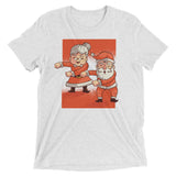 Flossing Mr. and Mrs. Santa Claus Tri-Blend Tee