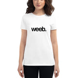 Weeb Women's short sleeve t-shirt (Black) (11 color options)