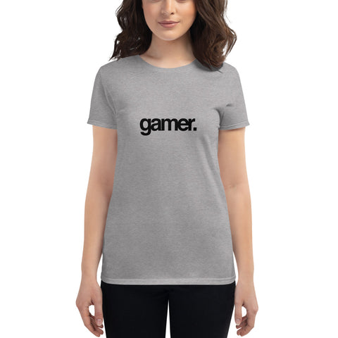 Gamer Women's short sleeve t-shirt (Black) (11 color options)