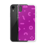 Purple Shapes iPhone Case
