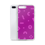 Purple Shapes iPhone Case