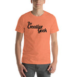 The Creative Geek Official tee! (Black Letters)